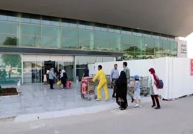 افتتاح فاز نخست پروژه بهسازی محوطه ورودی ترمینال 2 فرودگاه بین المللی بندرعباس