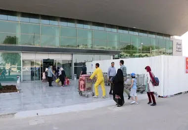 افتتاح فاز نخست پروژه بهسازی محوطه ورودی ترمینال 2 فرودگاه بین المللی بندرعباس