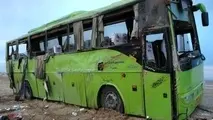 تصادف اتوبوس مسافربری با کامیون در اصفهان