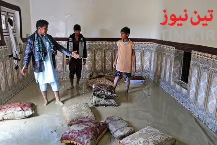 مناطق سیل زده جاسک