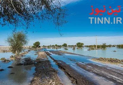 مناطق سیل زده دشتیاری چابهار