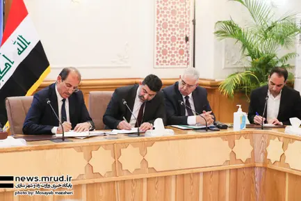  نشست مشترک وزیر راه و شهرسازی جمهوری اسلامی ایران و وزیر حمل و نقل کشور عراق