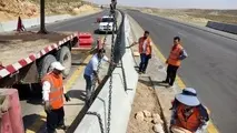 آغاز نصب نیوجرسی در جاده اراک–راهجرد  + فیلم