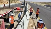 آغاز نصب نیوجرسی در جاده اراک–راهجرد  + فیلم