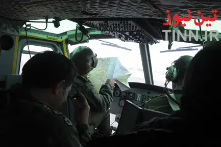 امدادرسانی اورژانس هوایی به مناطق برفی گیلان