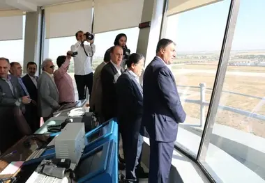 بلندترین برج مراقبت فرودگاه‌های کشور در همدان بهره‌برداری شد