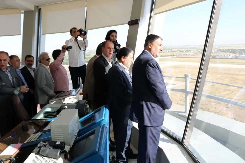 بلندترین برج مراقبت فرودگاه‌های کشور در همدان بهره‌برداری شد