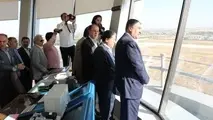 بلندترین برج مراقبت فرودگاه‌های کشور در همدان بهره‌برداری شد