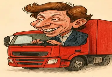 بابک زنجانی استاد غافلگیر کردن؛ این بار پشت فرمان کامیون ! (کاریکاتور)
