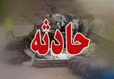 واژگونی مینی بوس در جاده فیروزکوه به تهران