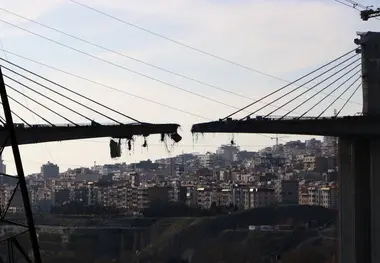 پایداری پل B ۱ بعد از اصابت دوبار موشک رژیم صهیونیستی