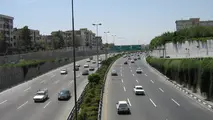 گسترش درختکاری در حاشیه بزرگراه همت
