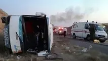 جزئیات تصادف شدید ۲ اتوبوس در فرودگاه امام؛ یک فوتی و ۳۷ مصدوم/ وخامت حال ۱۱ نفر