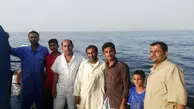 نجات صیادان در آبهای دریای عمان