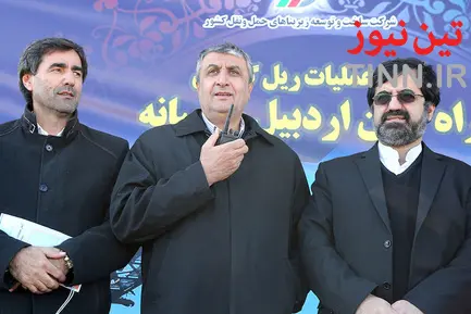 آغاز عملیات ریل گذاری راه آهن اردبیل - میانه