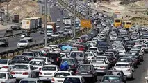 ترافیک نیمه سنگین در آزادراه کرج-تهران