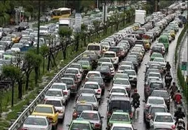 وضعیت ترافیکی معابر بزرگراهی تهران 