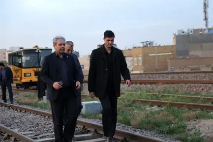 بازدید مدیرعامل راه آهن از محل احداث ترمینال قطار پرسرعت مشهد (2)