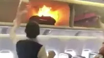 آتش گرفتن یک «پاوربانک» در هواپیمای چینی