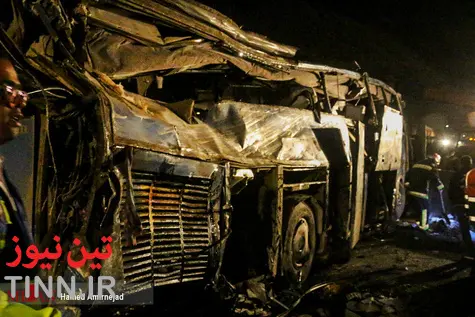 واژگونی اتوبوس در جاده سوادکوه مازندران با 14 کشته  