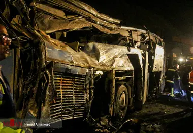 واژگونی اتوبوس در جاده سوادکوه مازندران با 14 کشته  