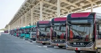 ۷۳ درصد از اتوبوس های عمومی قطر با برق کار می کنند