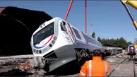 فیلم | قطار از خط خارج شده در زلزله ترکیه