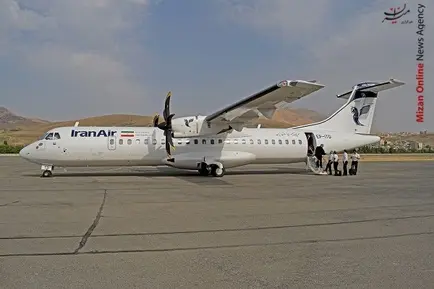 تصاویر دیدنی از نخستین پرواز هواپیمای ATR72 هما به سنندج