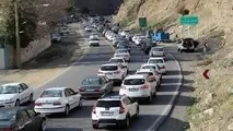 ترافیک نیمه سنگین در محور شهریار - تهران 