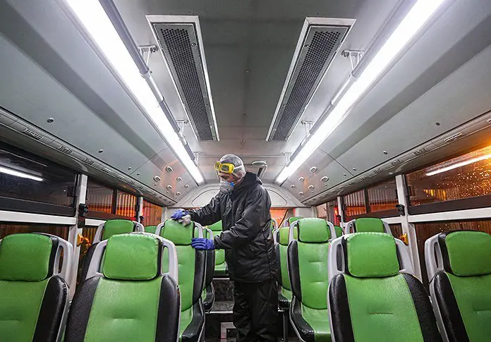 ورود به اتوبوس‌های درون شهری همدان بدون ماسک ممنوع است