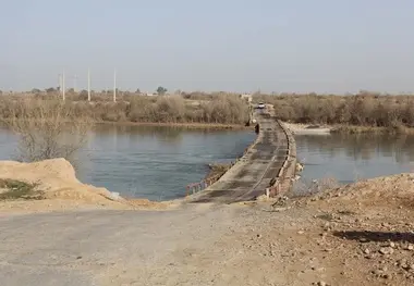 بازگشایی پل شناور دیلم-شعیبیه در شوشتر 