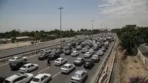 ترافیک در جاده‌های شمالی به سمت تهران
