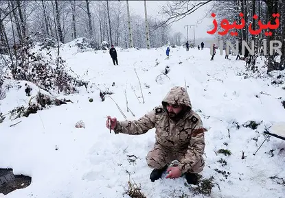 بارش برف در ارسباران،‌ بهشهر و لاهیجان