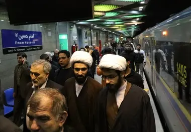 سرویس‌دهی رایگان مترو از ایستگاه امام حسین 