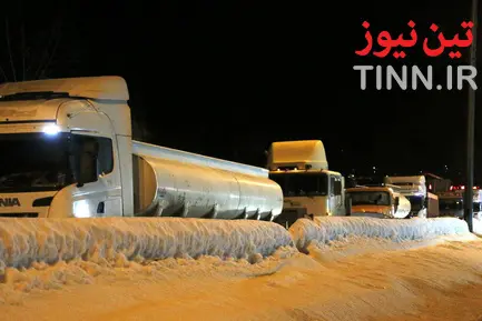 ترافیک سنگین در جاده‌های برفی گیلان