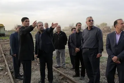 بازدید مدیرعامل راه آهن از محل احداث ترمینال قطار پرسرعت مشهد (5)