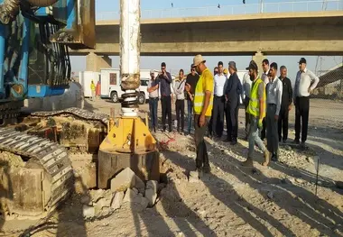 فیلم | عملیات اجرایی پل راه آهن بصره خرمشهر آغاز شد
