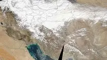 عکس «ناسا» از برف در نیمی از فلات ایران 