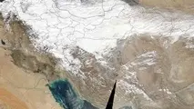 عکس «ناسا» از برف در نیمی از فلات ایران 