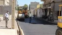روکش آسفالت شهرک ناصر آبادانجام شد