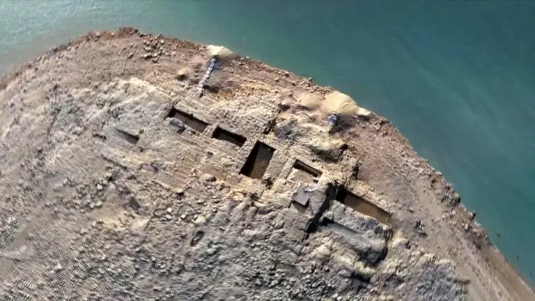 Ancient palace emerges from drought-hit Iraq reservoir