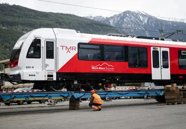 Stadler Delivers First Train for Mont Blanc Express
