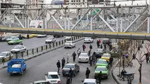 
ترافیک سنگین در ۱۰ معبر بزرگراهی شهر تهران 