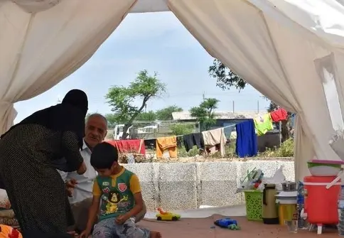 1017 سیل‌زده در اردوگاه‌های هلال احمر خوزستان سکنی دارند