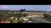 فیلم/ لحظه سقوط هواپیما در مسکو