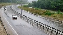 ترافیک عادی و روان در جاده های مازندران 