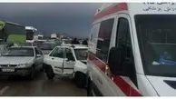 تصادف زنجیره‌ای در آزادراه قزوین-زنجان با ۳ کشته و ۲۴ مصدوم