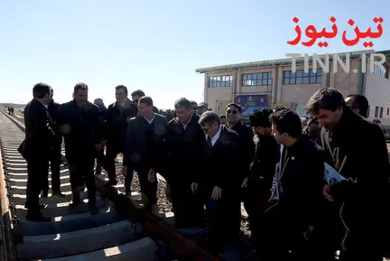 آغاز عملیات ریل گذاری راه آهن اردبیل - میانه