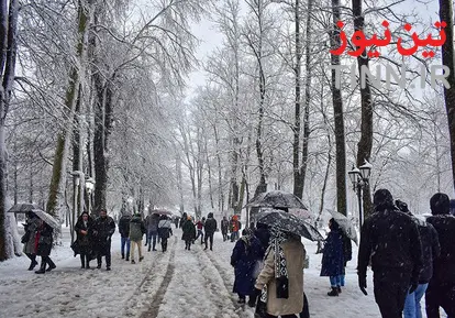 بارش سنگین برف در گیلان