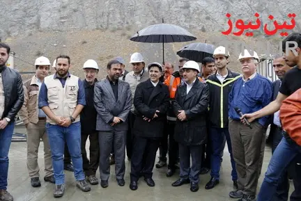 بازدید وزیر راه از آزادراه تهران-شمال